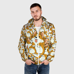 Мужская ветровка 3D Корги - фото 2