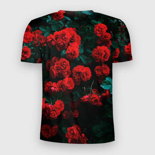 Мужская футболка 3D Slim Розы, цвет 3D печать - фото 2