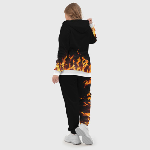 Женский костюм 3D Огненный Манчестер Юнайтед, цвет белый - фото 6
