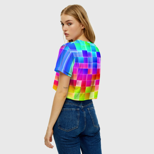 Женская футболка Crop-top 3D Роблокс, цвет 3D печать - фото 5