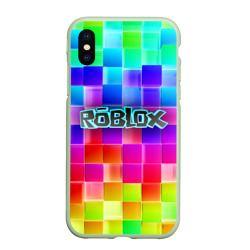 Чехол для iPhone XS Max матовый Роблокс