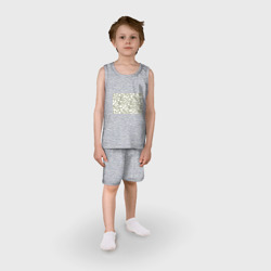 Детская пижама с шортами хлопок Корги чб - фото 2