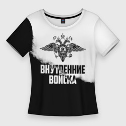 Женская футболка 3D Slim Внутренние Войска