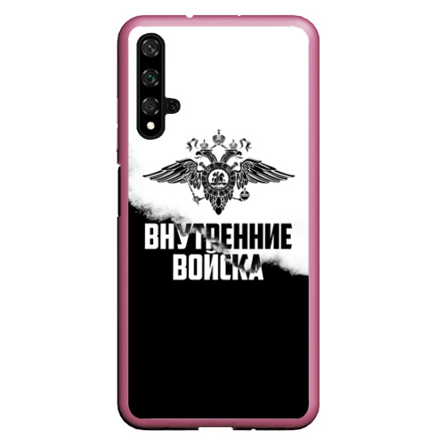 Чехол для Honor 20 Внутренние Войска, цвет малиновый