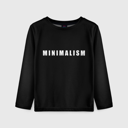 Детский лонгслив 3D Minimalism, цвет 3D печать