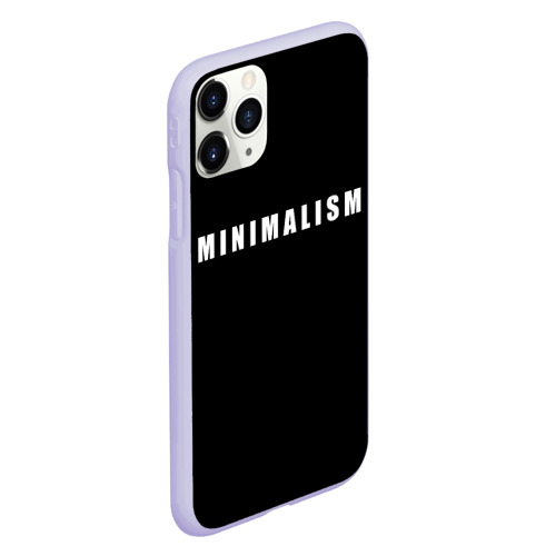 Чехол для iPhone 11 Pro матовый Minimalism, цвет светло-сиреневый - фото 3