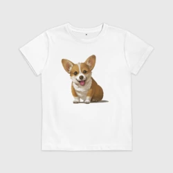 Детская футболка хлопок Корги