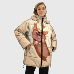 Женская зимняя куртка Oversize Корги - фото 2