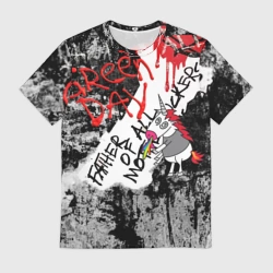 Мужская футболка 3D Green Day - Father of All MF