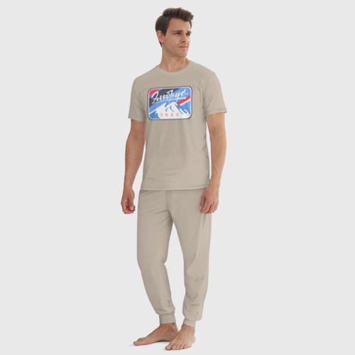 Мужская пижама хлопок Эльбрус 5642, цвет миндальный - фото 5