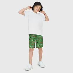 Детские спортивные шорты 3D Pepe The Frog pattern - фото 2