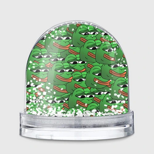 Игрушка Снежный шар Pepe The Frog pattern