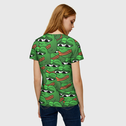 Женская футболка 3D Pepe The Frog, цвет 3D печать - фото 4