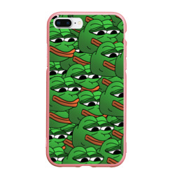 Чехол для iPhone 7Plus/8 Plus матовый Pepe The Frog