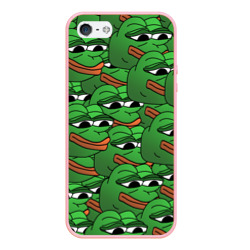 Чехол для iPhone 5/5S матовый Pepe The Frog