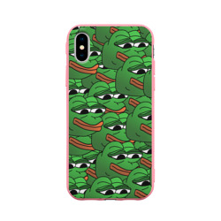 Чехол для iPhone X матовый Pepe The Frog