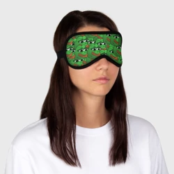 Маска для сна 3D Pepe The Frog pattern - фото 2
