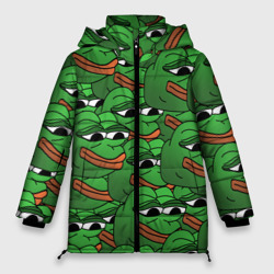 Женская зимняя куртка Oversize Pepe The Frog