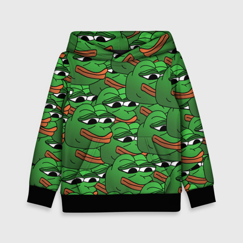 Детская толстовка 3D Pepe The Frog, цвет черный