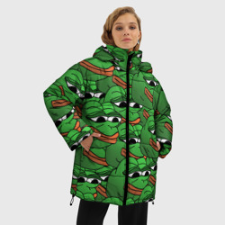 Женская зимняя куртка Oversize Pepe The Frog - фото 2