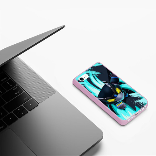 Чехол для iPhone 5/5S матовый Brawl Stars crow, цвет розовый - фото 5