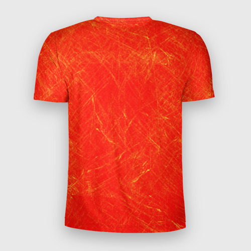 Мужская футболка 3D Slim пламенная бригада пожарных красный фон, цвет 3D печать - фото 2