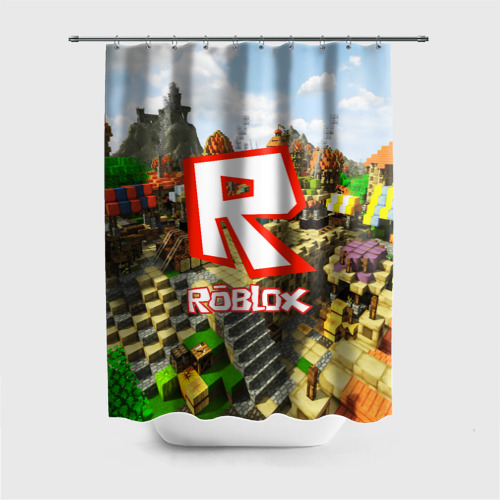 Штора 3D для ванной Roblox