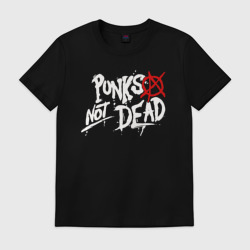 Мужская футболка хлопок Punks not dead