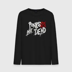 Мужской лонгслив хлопок Punks not dead