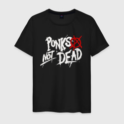Punks not dead – Мужская футболка хлопок с принтом купить со скидкой в -20%
