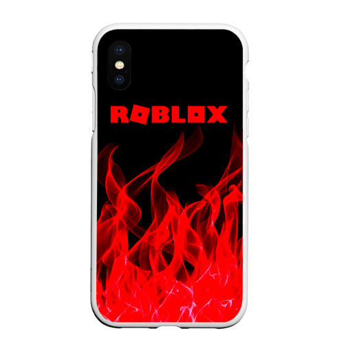 Чехол для iPhone XS Max матовый с принтом ROBLOX, вид спереди #2