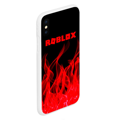 Чехол для iPhone XS Max матовый с принтом ROBLOX, вид сбоку #3