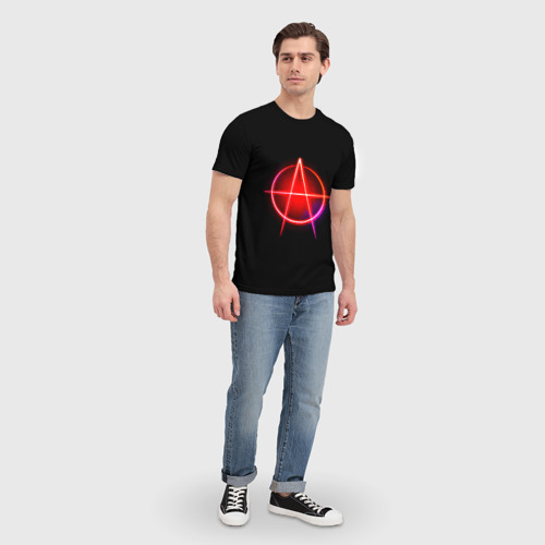 Мужская футболка 3D Анархия, цвет 3D печать - фото 5
