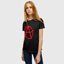 Женская футболка 3D Анархия - фото 2