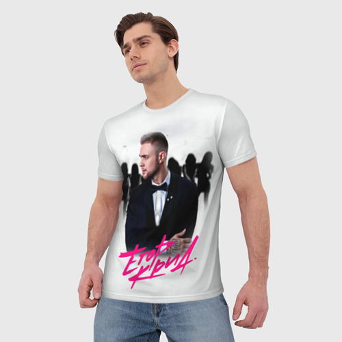 Мужская футболка 3D Егор Крид, цвет 3D печать - фото 3