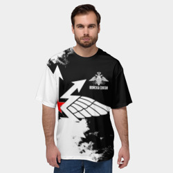 Мужская футболка oversize 3D Войска связи - фото 2
