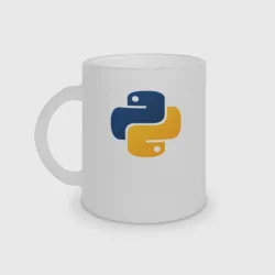 Кружка матовая стеклянная Python