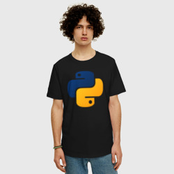 Мужская футболка хлопок Oversize Python - фото 2