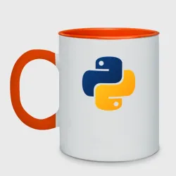Кружка двухцветная Python