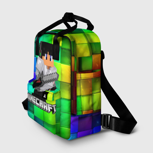 Женский рюкзак 3D с принтом Minecraft Майнкрафт, фото на моделе #1