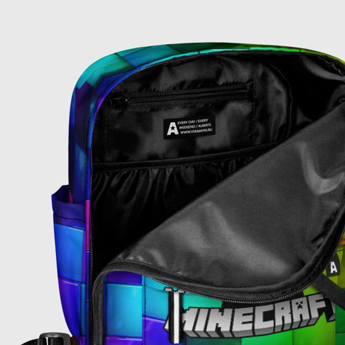 Женский рюкзак 3D с принтом Minecraft Майнкрафт, фото #5