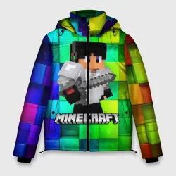 Мужская зимняя куртка 3D Minecraft Майнкрафт