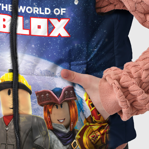 Детский жилет утепленный 3D Roblox, цвет черный - фото 6