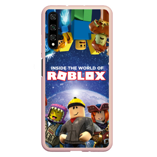 Чехол для Honor 20 Roblox, цвет светло-розовый