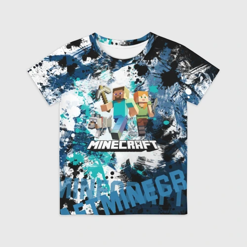 Детская футболка 3D Minecraft Майнкрафт