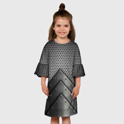 Детское платье 3D Броня металлическая - фото 2