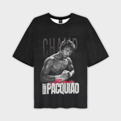 Мужская футболка oversize 3D Manny Pacquiao