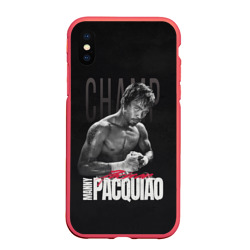 Чехол для iPhone XS Max матовый Manny Pacquiao