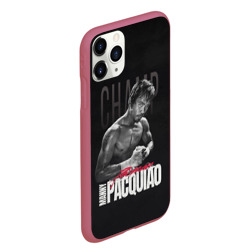 Чехол для iPhone 11 Pro Max матовый Manny Pacquiao - фото 2