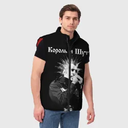 Мужской жилет утепленный 3D Король и Шут + Анархия спина - фото 2